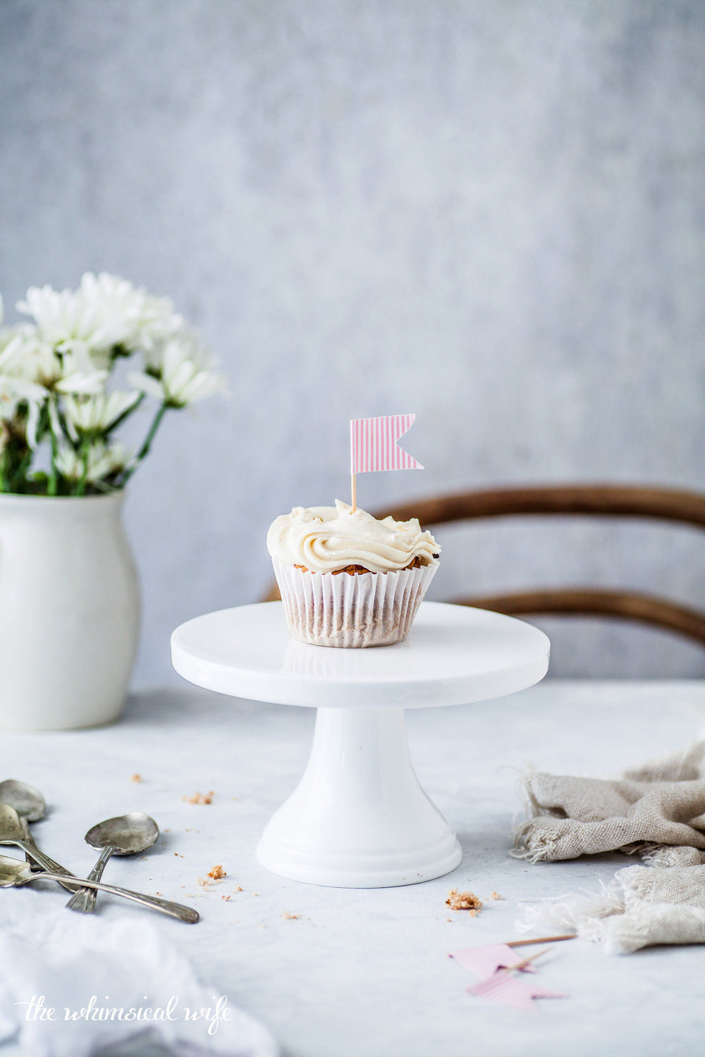 30 Cakes In 30 Days | 7. Chai Cupcakes With Honey Buttercream {GF, DF, Vegan & Nut Free} | The Whimsical Wife